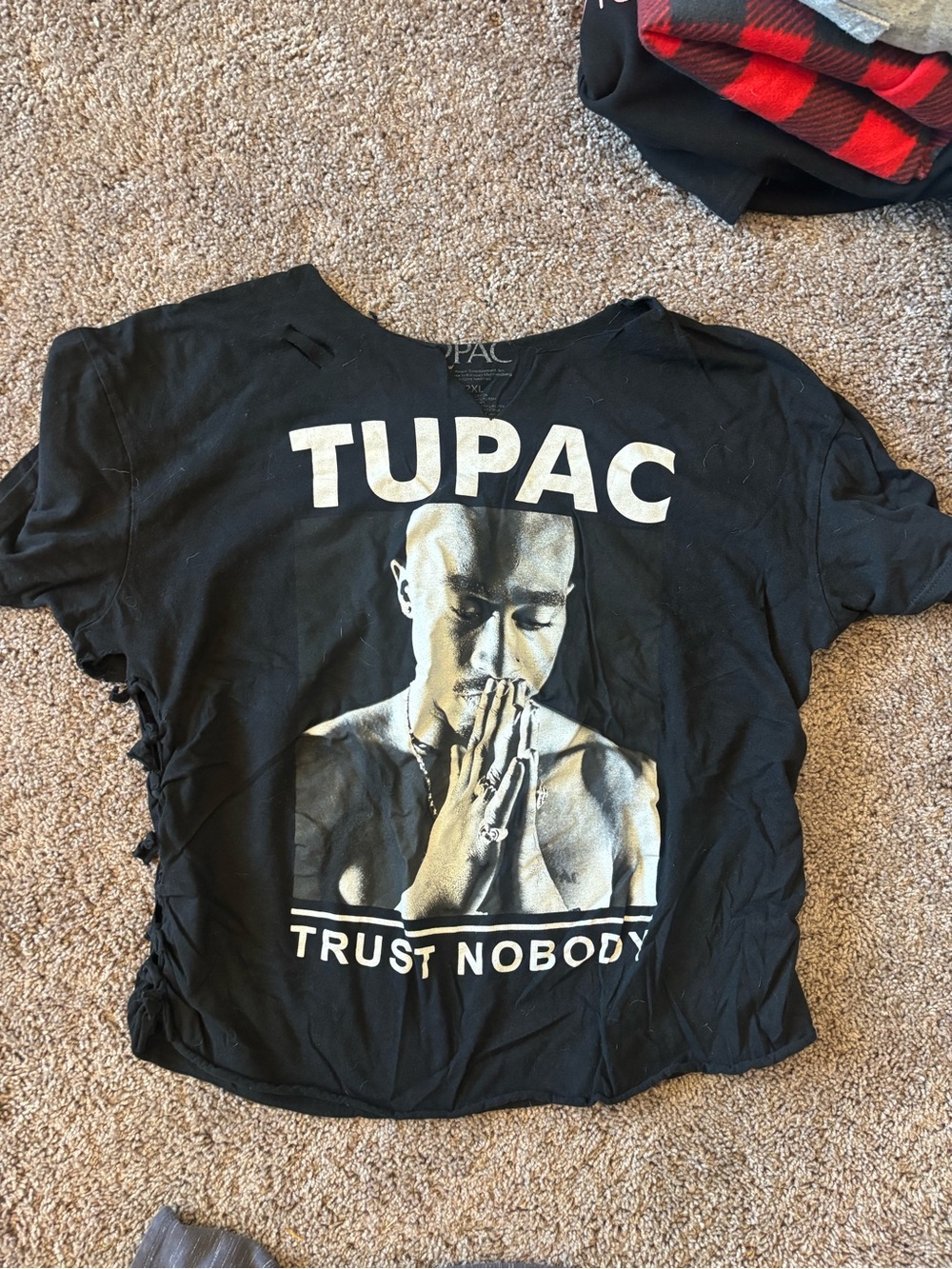 Tupac 'Trust Nobody' Black Graphic Tee